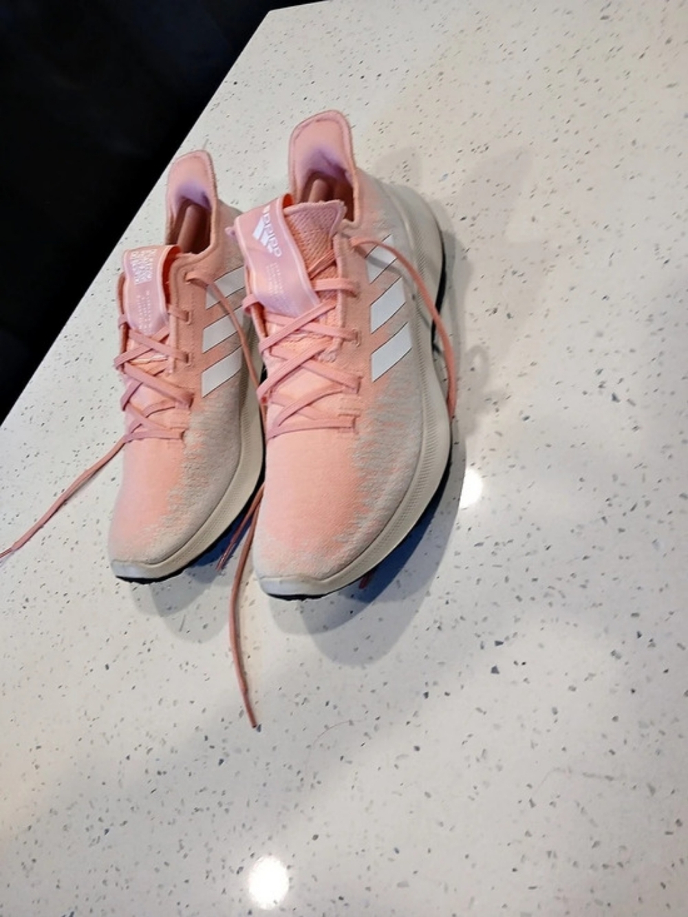 adidas Cloudfoam Pure Athletic Shoes Pink & Gray US 9.5